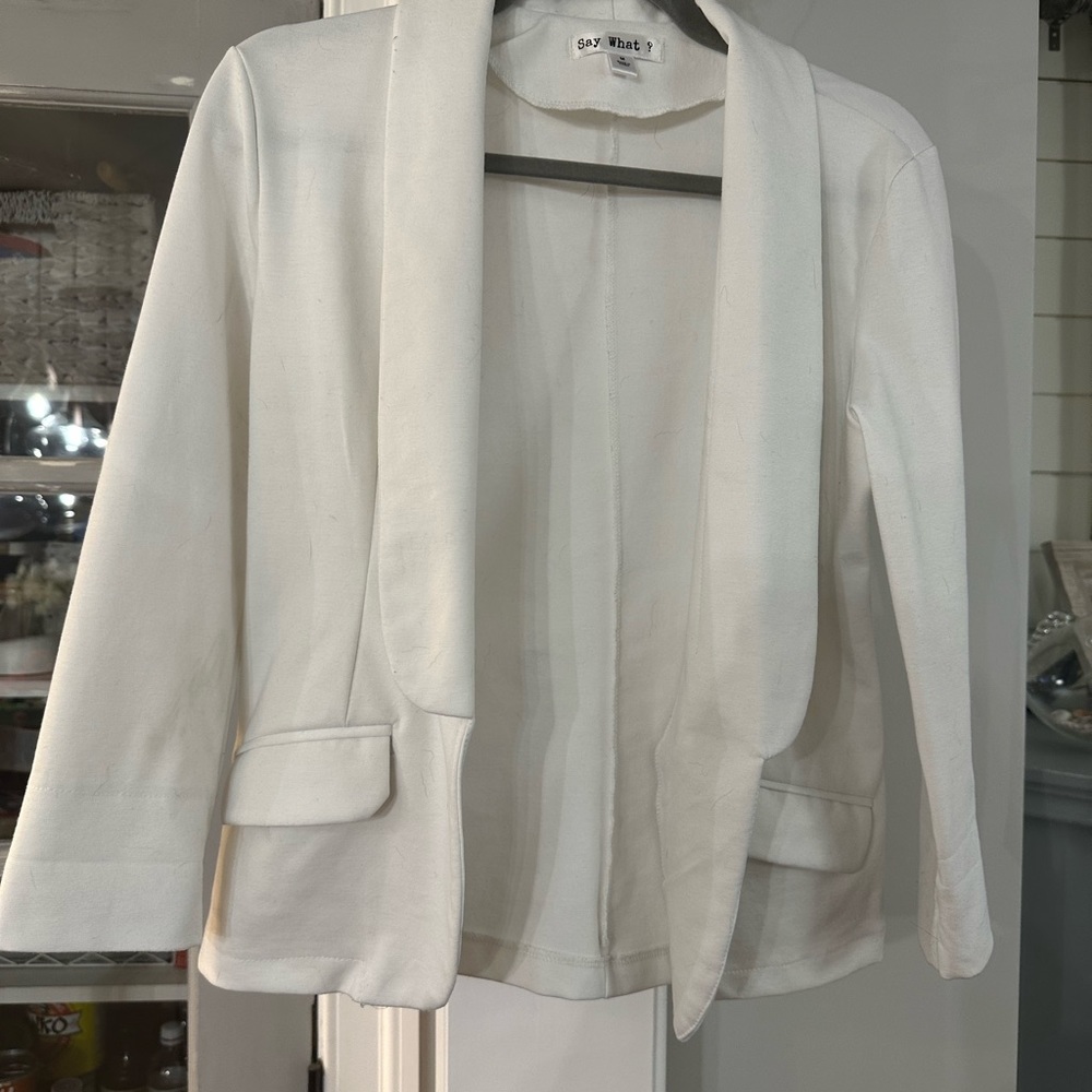 Say What? White Blazer - Picture 2 of 3